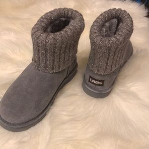 MUST GO! LAM Gray Suede Winter Ankle Boots uggs